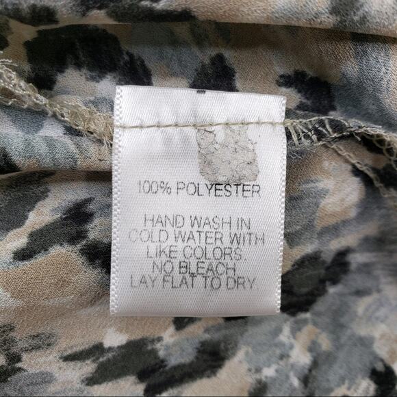 Harlowe & Graham Womens Small Ruffle Sleeve Popover Blouse - Picture 12 of 13